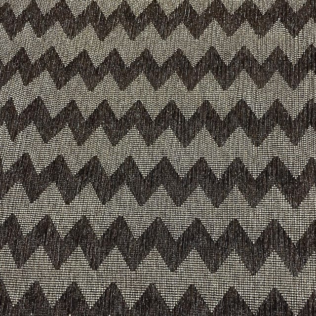 Brown Color Pleated Fabric