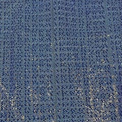 Blue Color Net Embroidered Fabric