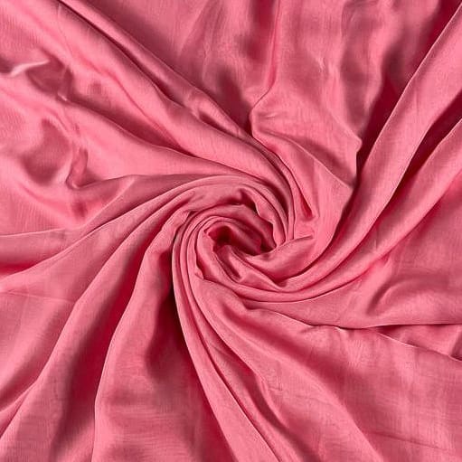 Baby Pink Color Flat Chiffon Fabric (N128)