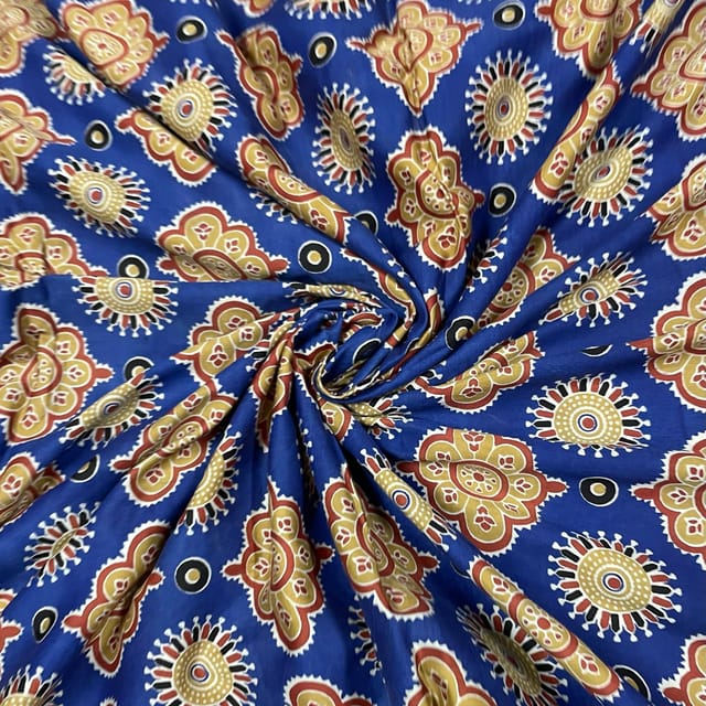 Multi Color Muslin Printed Fabric