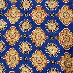 Multi Color Muslin Printed Fabric