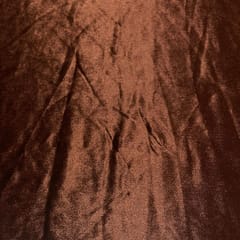 Brown Color Lycra Velvet Fabric