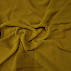 Mustard Color Georgette Fabric