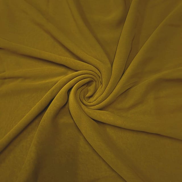Mustard Color Georgette Fabric