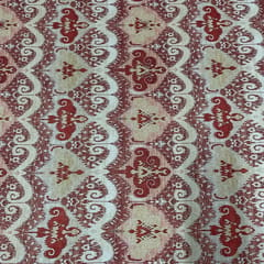 Maroon Color Crepe Printed Fabric