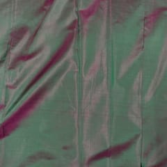 Green and Purple Color Two Tone Pure Silk Fabric