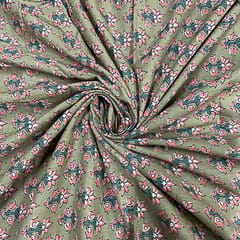Multi Color Cotton Cambric Printed Fabric