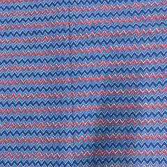 Sky Blue Color Cotton Cambric Printed Fabric