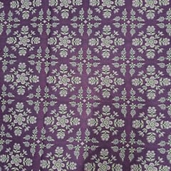 Purple Color Cotton Cambric Printed Fabric