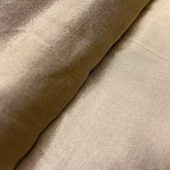 Beige Color Plain Mashru Silk Fabric