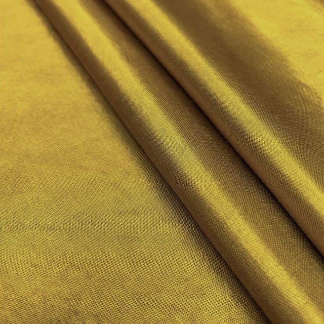 Golden Color Plain Mashru Silk Fabric