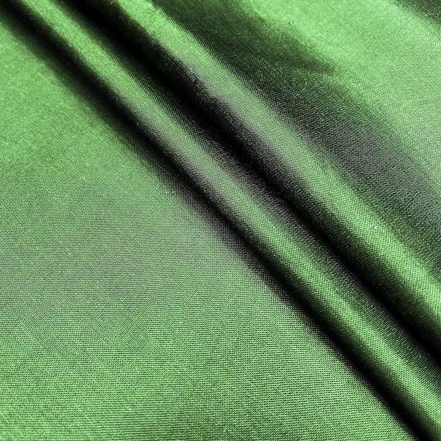 Green Color Plain Mashru Silk Fabric