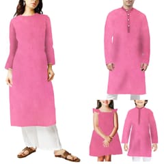 Pink Color Plain Mashru Silk Fabric
