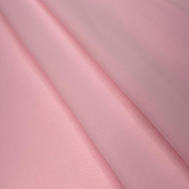 Baby Pink Plain Heavy Fox Georgette Fabric