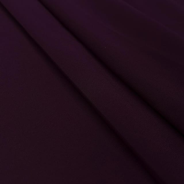 Purple Plain Heavy Fox Georgette Fabric