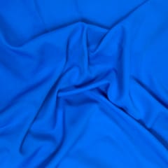 Royal Blue Color Dyed Poly Crepe Fabric