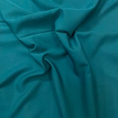 Teal Color Dyed Poly Crepe Fabric (N393)