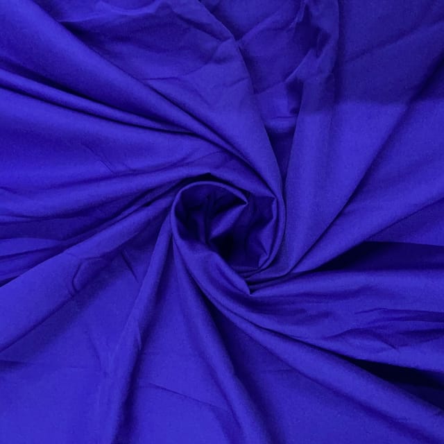 Royal Blue Color Dyed Poly Crepe Fabric (N352 )