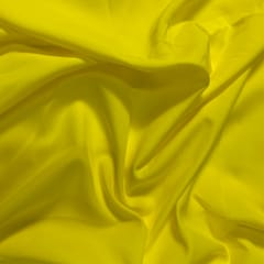 Bright Yellow Color Dyed Poly Crepe Fabric (N4)