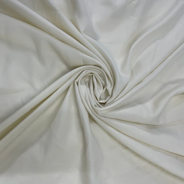 Light Beige Color Dyed Poly Crepe Fabric (N55LL )