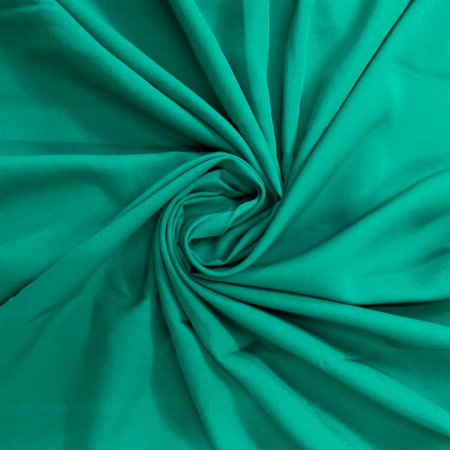 Rama Green Color Dyed Poly Crepe Fabric (N13)