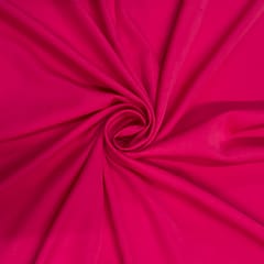 Barbie Pink Color Dyed Poly Crepe Fabric (N839)