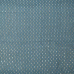 Blue Color Denim Glitter Fabric