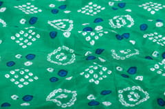 Green Color Pure Muslin Printed Fabric