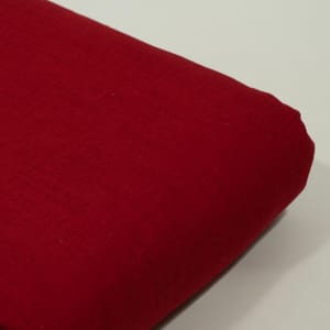 Red Color Rayon Slub Fabric