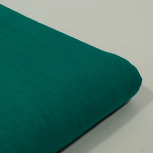 Rama Green Color Rayon Slub Fabric