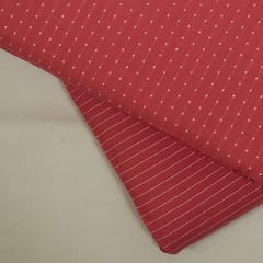 Pink Color Cotton Dobby Fabric Set (5 Mtr.)