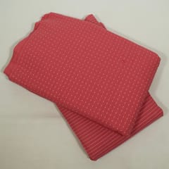 Pink Color Cotton Dobby Fabric Set (5 Mtr.)