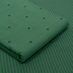 Green Color Cotton Dobby Fabric Set (5 Mtr.)