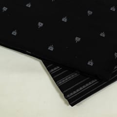 Black Color Cotton Dobby Fabric Set (5 Mtr.)