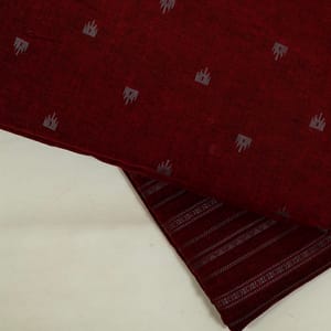 Maroon Color Cotton Dobby Fabric Set (5 Mtr.)