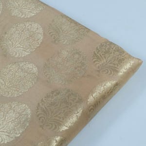 Fawn Kimkhab Brocade fabric (1Meter Piece)