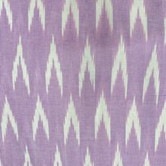 Light Purple Shade Ikkat Striped Unstitched Fabric