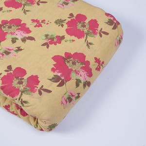 Fawn Color Flex Cotton Printed Fabric(1.70 Meter Piece)