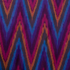 Multi Color Cotton Ikat Fabric