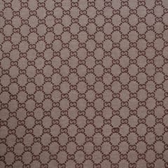 Brown Color Poly Cotton Jacquard Fabric