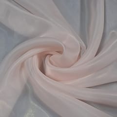 Peach Color Shimmer Organza Fabric