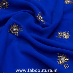 Georgette Handwork Embroidered Fabric