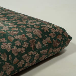 Green Color Printed Knitted Suede Fabric