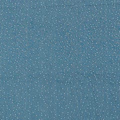 Blue Color Denim Embroidered Fabric