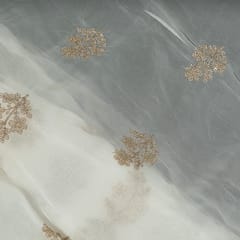 Dyeable Viscose Organza Embroidered Fabric