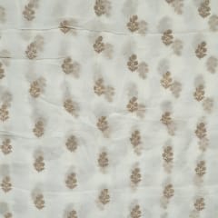 Dyeable Viscose Organza Embroidered Fabric