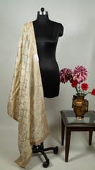 Dyeable Tissue Upada Silk Embroidered Dupatta