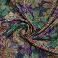 Multi Color Crepe Digital Printed Fabric