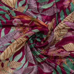 Multi Color Crepe Digital Printed Fabric