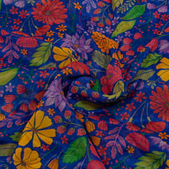 Multi Color Chiffon Digital Printed Fabric